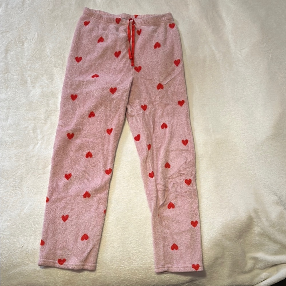Pink and Red Heart Pajama Pants Intimates & Sleepwear